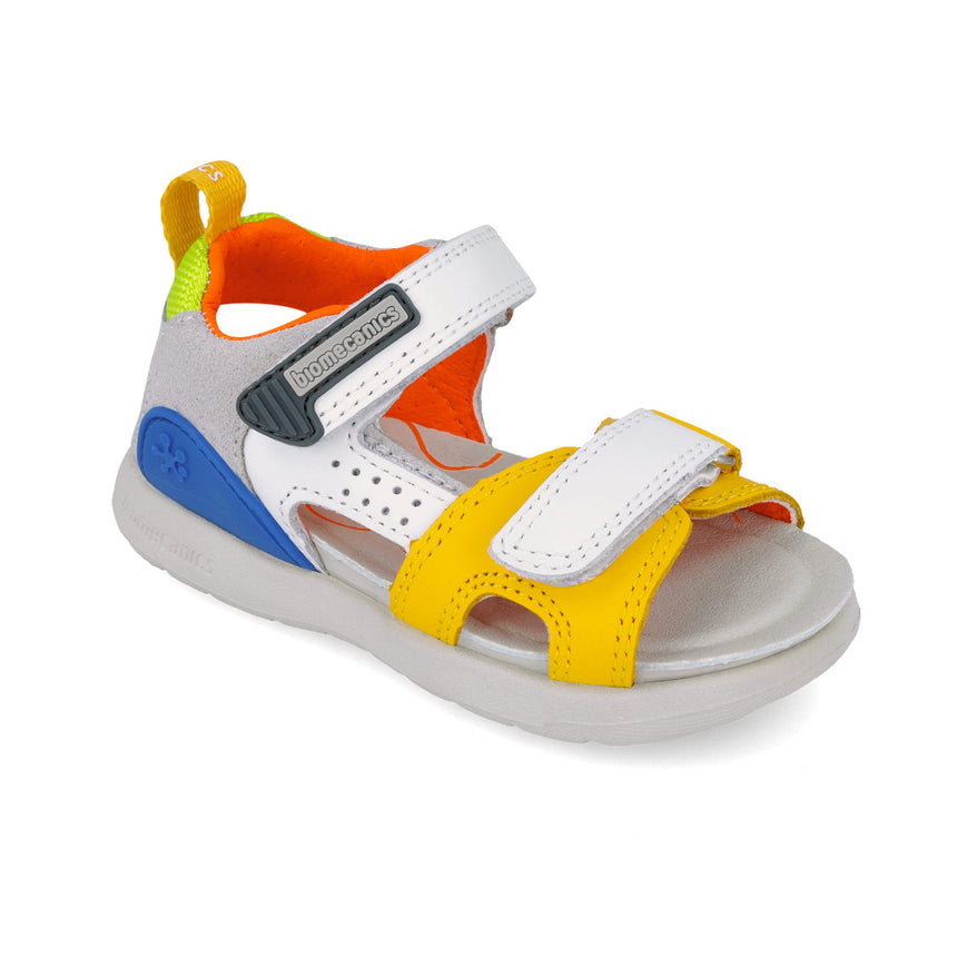 Biomecanics SANDALIAS URBAN 252218-C696 BLANCO Y AMARILLO