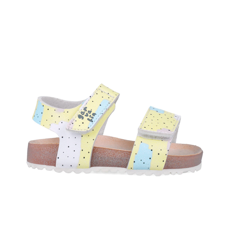 Garvalin SANDALIA ESTAMPADA 252460-A253 AMARILLO