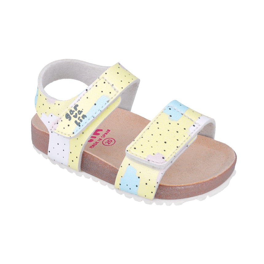 Garvalin SANDALIA ESTAMPADA 252460-A253 AMARILLO
