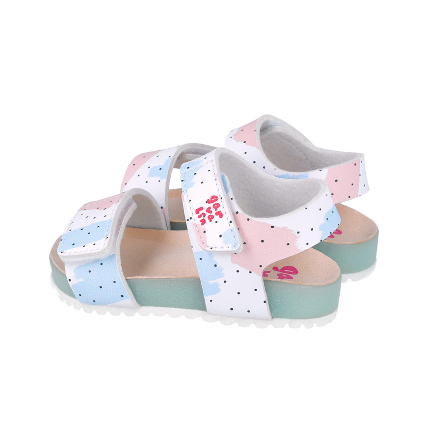 Garvalin SANDALIA ESTAMPADA 252460-B050 BLANCO