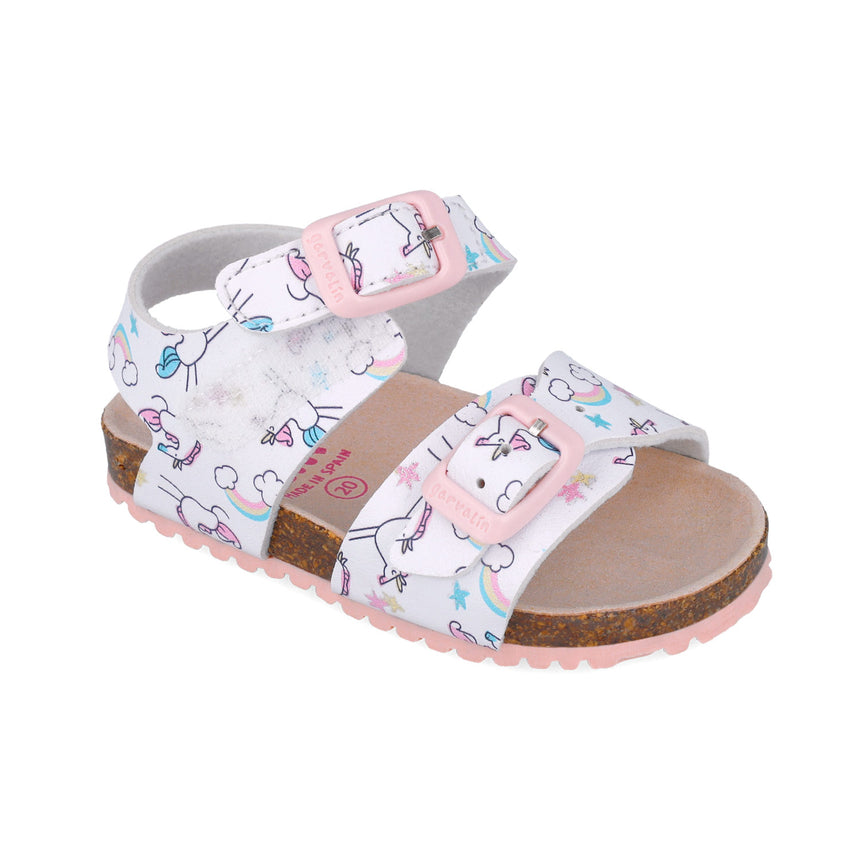 Garvalin SANDALIA ESTAMPADA 252463-B050 BLANCO