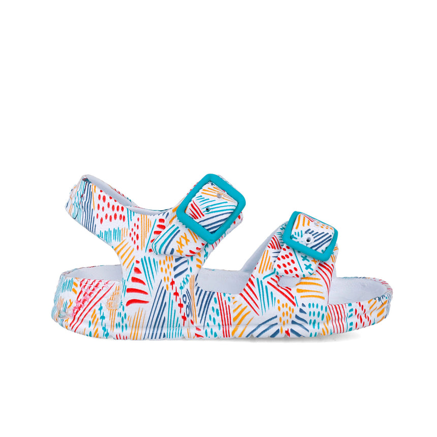 Garvalin SANDALIA AGUA ESTAMPADA 252851-A050 BLANCO