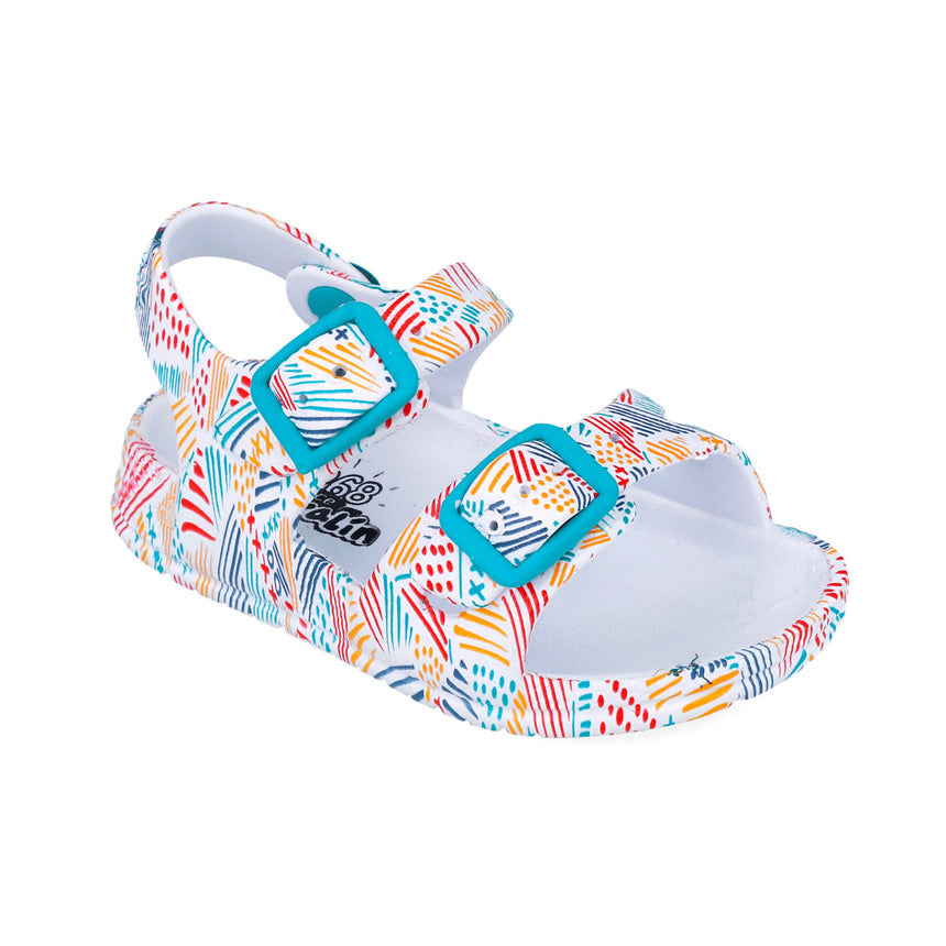 Garvalin SANDALIA AGUA ESTAMPADA 252851-A050 BLANCO