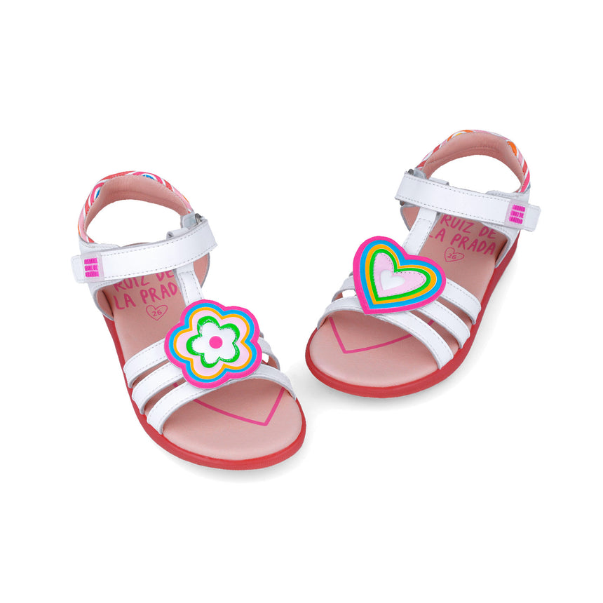 Agatha Ruiz De La Prada SANDALIA TWIN 252963-A050 BLANCO