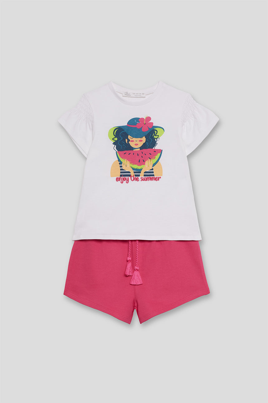 Street Monkey 256001 girl's set blanco