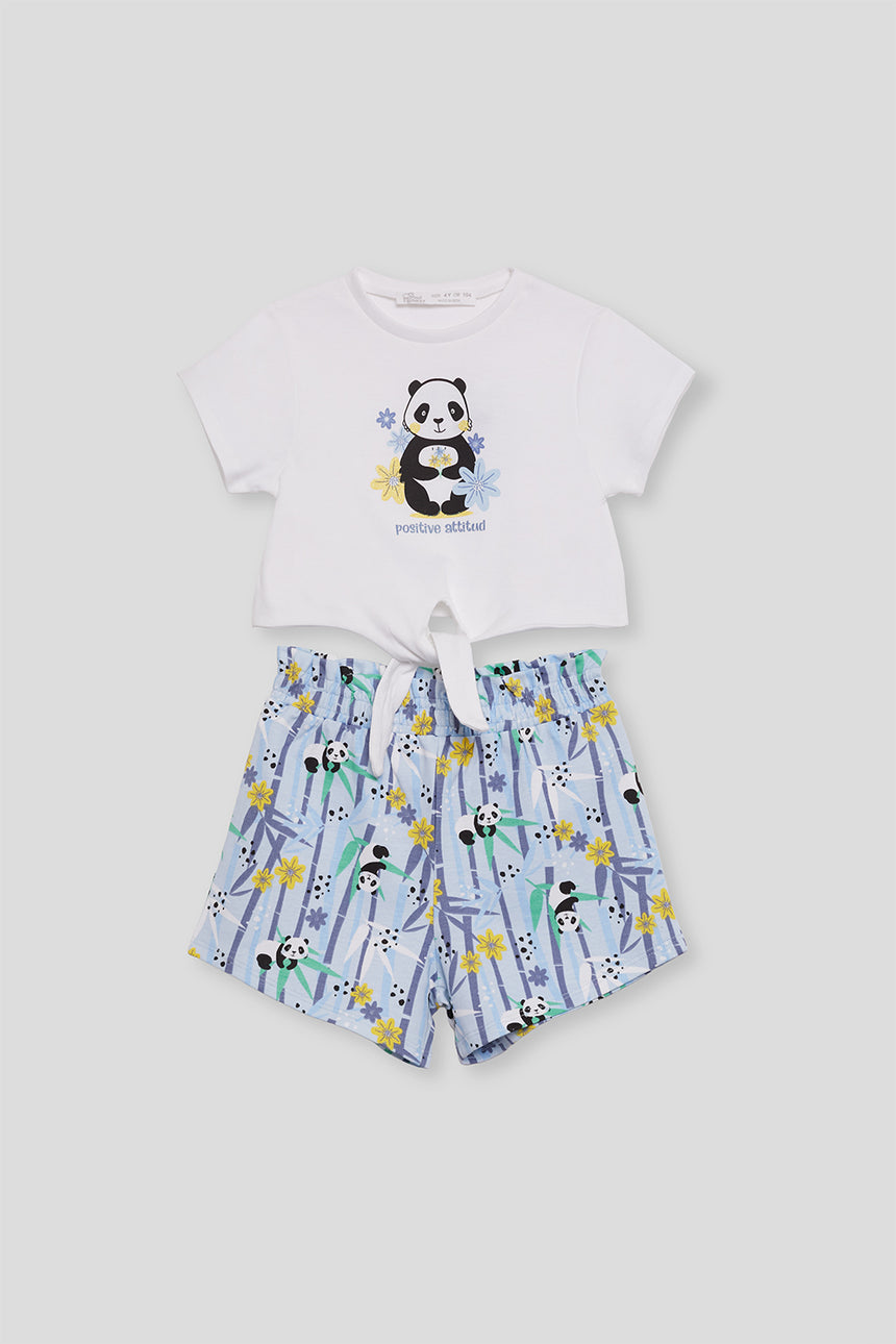 Street Monkey 256054 girl's set white-blue 