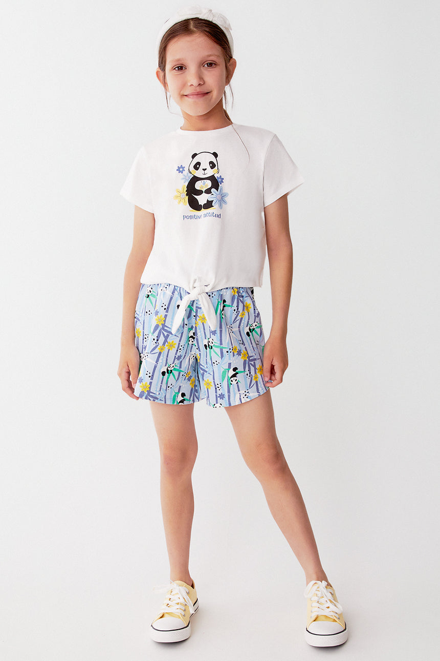 Street Monkey 256054 girl's set white-blue 