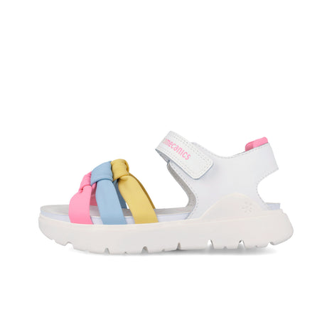 Biomecanics 262221-C310 SANDALIA PALA CRUZADA BLANCO Y MULTICOLOR (NAPA)