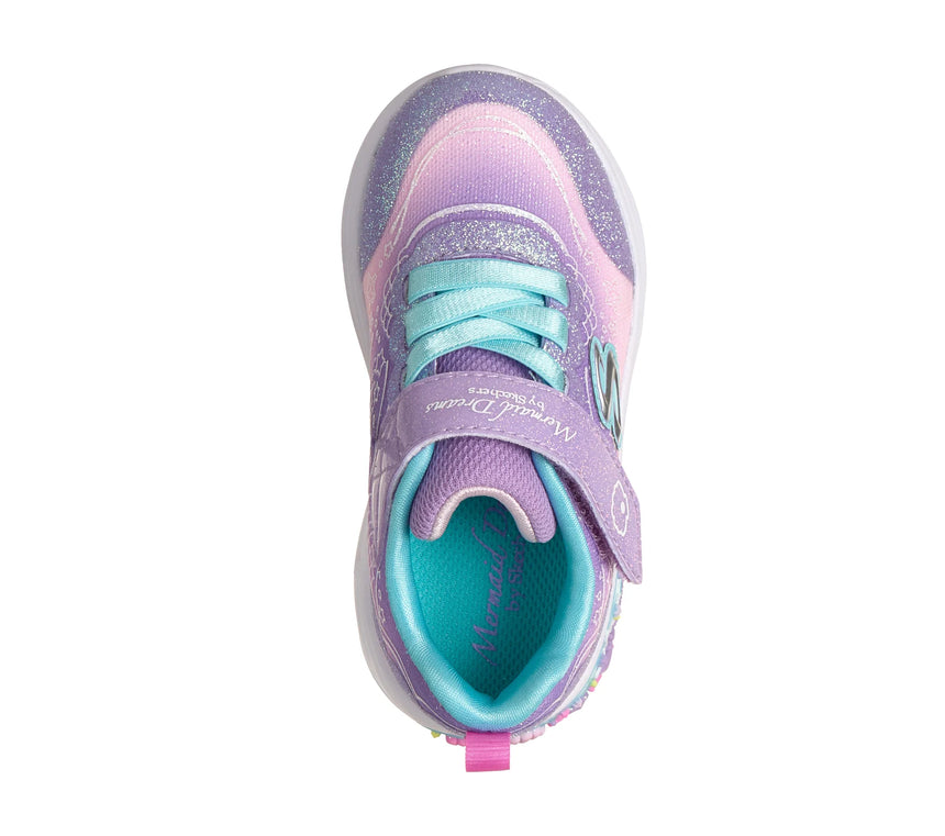 Skechers παιδικά αθλητικά με φωτάκια Μώβ 303061N-LVMT