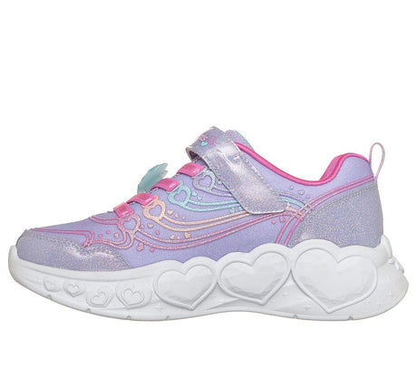 Skechers Heart Lights Παιδικά Αθλητικά με Φωτάκια Μωβ 303266lc/lvmt