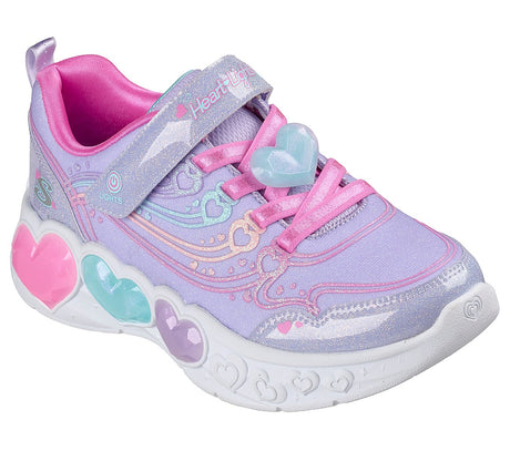 Skechers Heart Lights Παιδικά Αθλητικά με Φωτάκια Μωβ 303266lc/lvmt