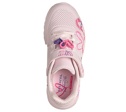 Skechers  uno lite- heart status 314966L-lpmt light pink αθλητικο κοριτσι με καρουλες ροζ