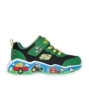 SKECHERS 407065N/GNBK Παιδικά Sneakers με Σκρατς Πράσινα
