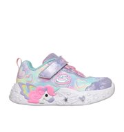 Skechers αθλητικο κοριτσι με φωτακια και unicor 303064n/lvmt λιλα