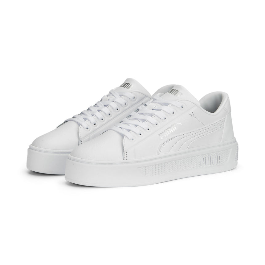 Puma Smash Platform V3 Sleek 389401 01 Puma White-Puma Silver
