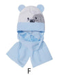Childrenland 38-422 White-Blue Σκουφακι-Κασκολ