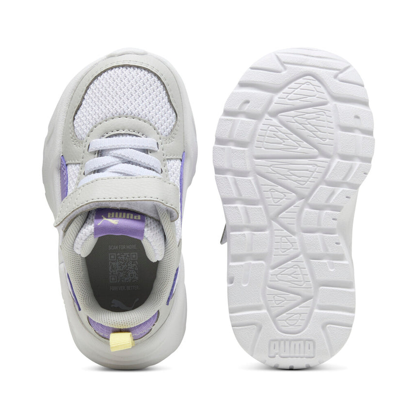 PUMA TRINITY LITE AC+INF 391481 18 WHITE-LAVENDER ALERT-GRAY