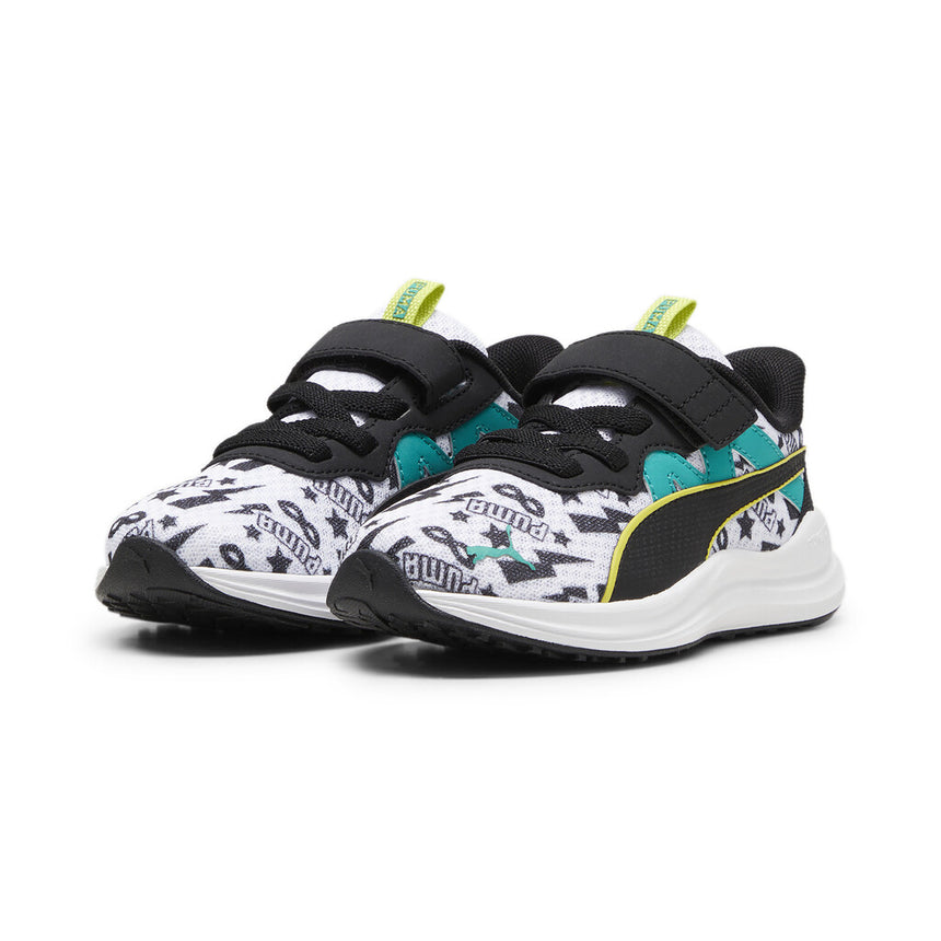 Puma ReflectLiteMaskedHero Ac+Ps 395652 01 White-Black-Green-Sheen