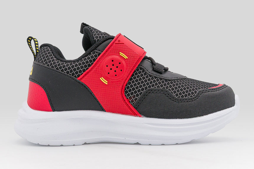 Fila Firefighter αθλητικο με velcro φωτακια και ηχο (3BK61007-001) μαυρο κοκκινο