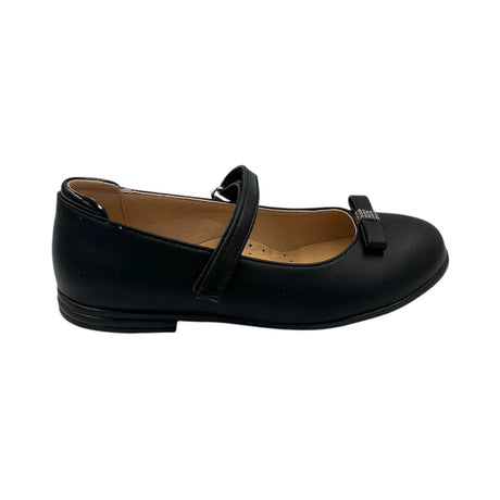 Bonito μπαρέτα μαύρη ματ κορίτσι με velcro 1226-04black