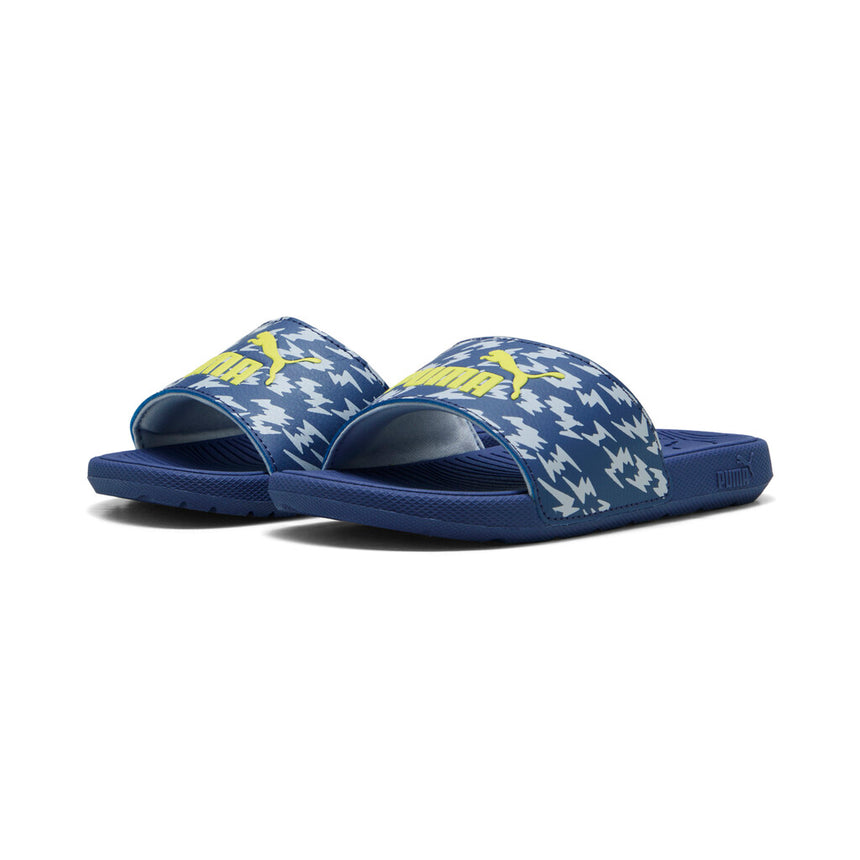 Puma sliders 400910 01 cool cat 2.0 poised 2 racePs blue-lemon slippers