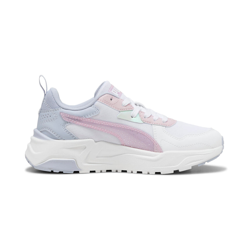 puma trinity lite blurry dreams jr 402265-01 white mauve