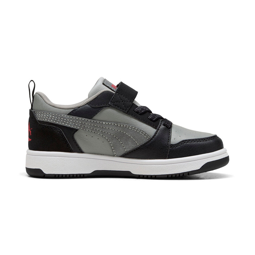 Puma sneakers για αγορι  Rebound V6 Lo MID 90s AC+ PS - PUMA Black-Gray Echo-For All Time Red 405038-01