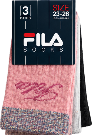 FILA Αθλητικές Κάλτσες Hight 3 Ζεύγη F8277-169