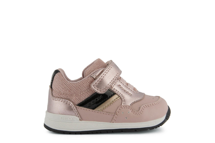 GEOX B RISHON G.A-GBK+SHINY TEXT OLD ROSE/BLACK
