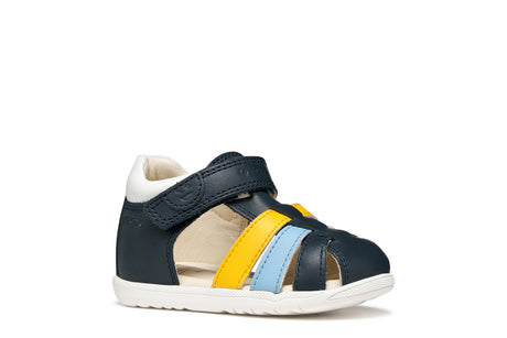 Geox B Sandal Macchia Παιδικό Παπουτσοπέδιλο με Velcro για Αγόρι Μπλε B254VA 08554 C4229
