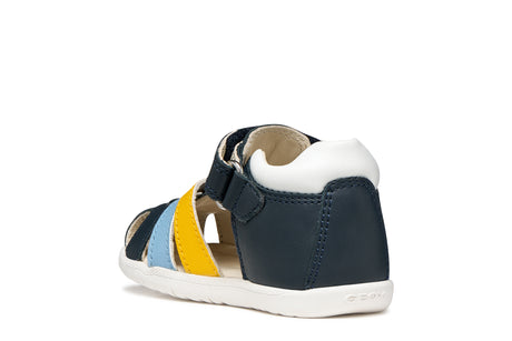 Geox B Sandal Macchia Παιδικό Παπουτσοπέδιλο με Velcro για Αγόρι Μπλε B254VA 08554 C4229