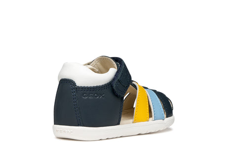 Geox B Sandal Macchia Παιδικό Παπουτσοπέδιλο με Velcro για Αγόρι Μπλε B254VA 08554 C4229