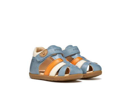 Geox Παιδικό Παπουτσοπέδιλο για Αγόρι Sky/Orange B254VA 0CL78 CE42T