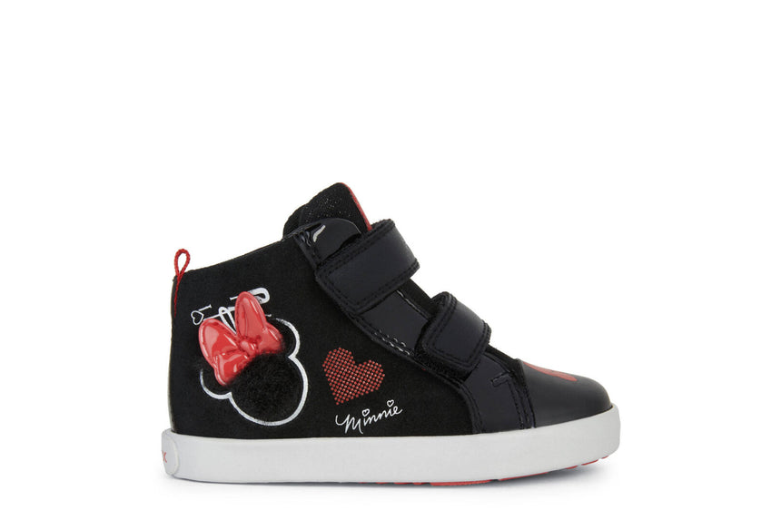 GEOX B kilwi g.d-suede/syn.pat black/red