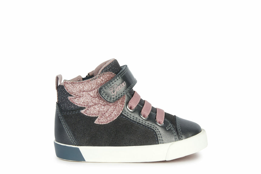 Geox Μποτακια B Kilwi G.A-Suede+Pearl.Syn B36D5A 022NF C9F8W Gray/Lt Rose