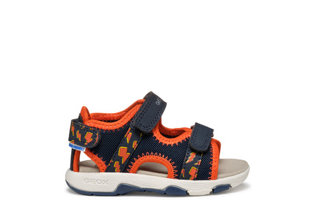 geox sandal b450fa014cec0659 navy orange 