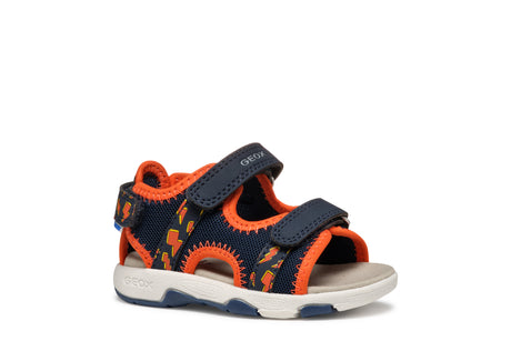 geox sandal b450fa014cec0659 navy orange 