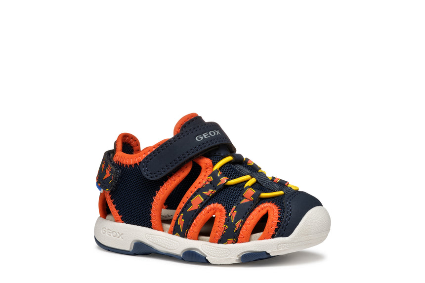 GEOX B S.MULTY B450FB 014CE C0659 SANDALMULTYBOY navy/orange
