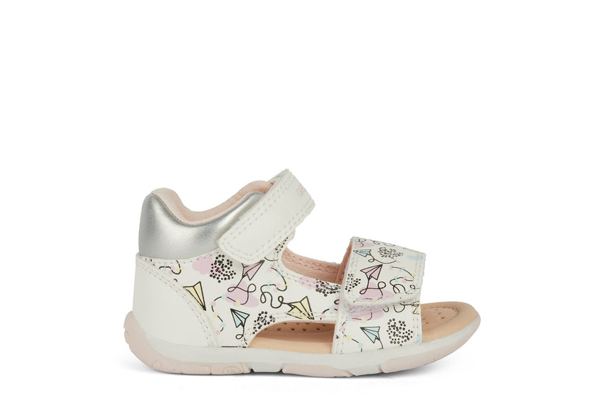 Geox Πεδιλα B Sandal Tapuz G.A-Synt.Lea B450YA 000BC C0653 White/Multicolor