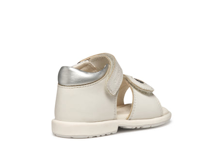 geox sandal verred nappa b5521b085nfc1z1n white silver