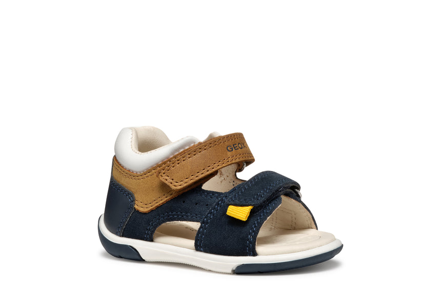 Geox Παιδικά Πέδιλα για Αγόρι Navy/Caramel B556EB 022CL C4152