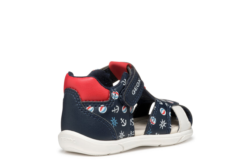 geox sandal zapito B556EC 05404 C0735 navy red