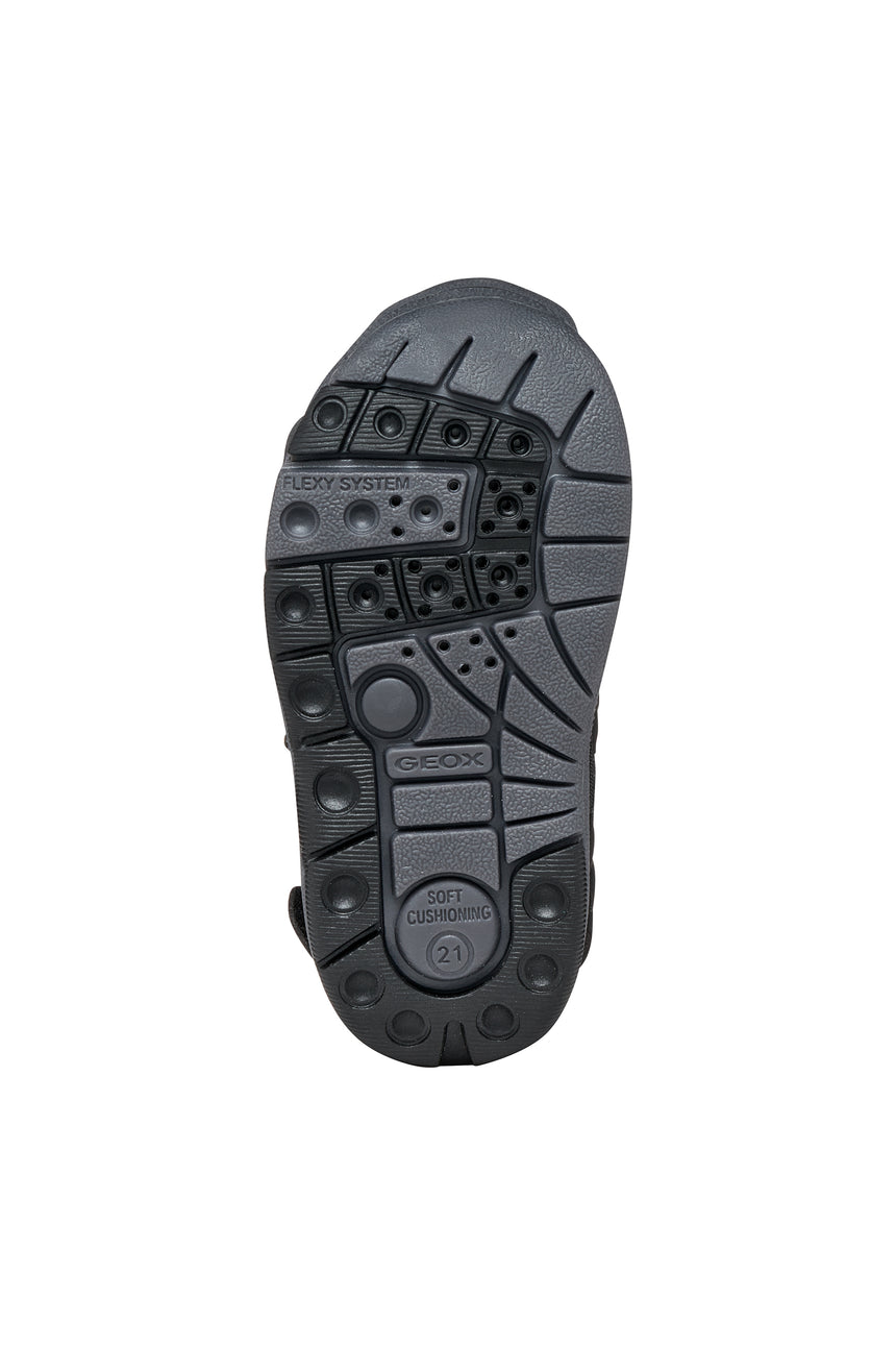 Geox πεδιλο για αγορι μαυρο γκρι   B650FA 05014 C9999