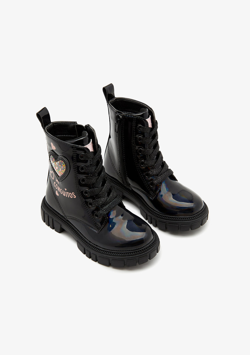 Conguitos Μποτακια Λουστρινι COSH244005-BLACK