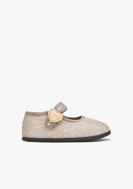 Conguitos μπαλαρίνες Gold Glitter Barefoot Mary Janes  cosh314003-gold