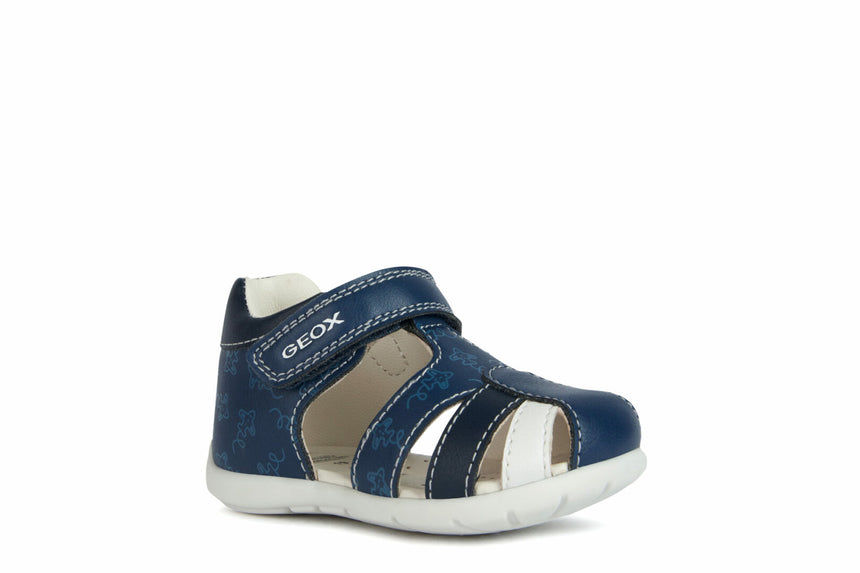 Geox B Elthan B.C-Synt.Lea Lt Navy