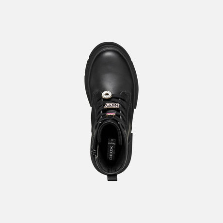 GEOX Παιδικά Αρβυλάκια με Φερμουάρ Μαύρα j660kh0003wc9999