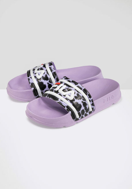 Fila Morro Bay P Slipper Kids Fair Orchid-Leopard