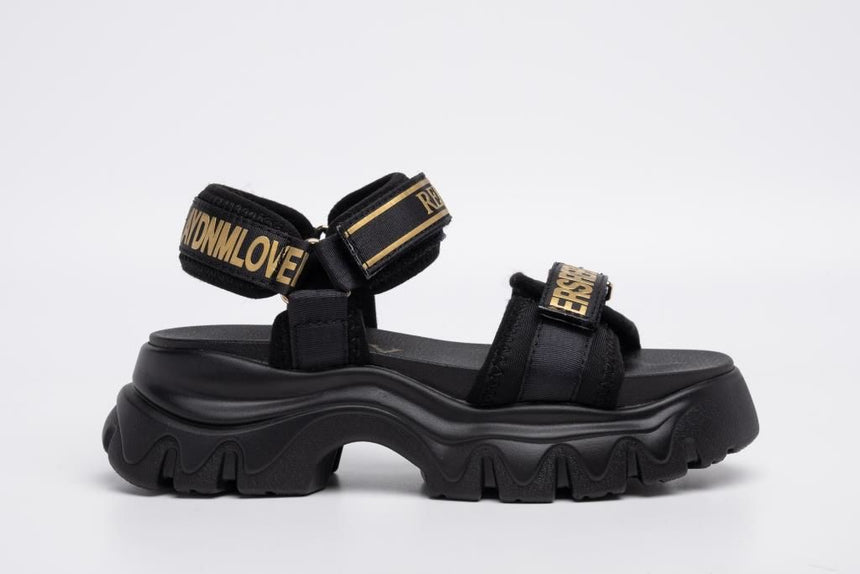 REPLAY JP140002T-0006 SANDAL black-gold
