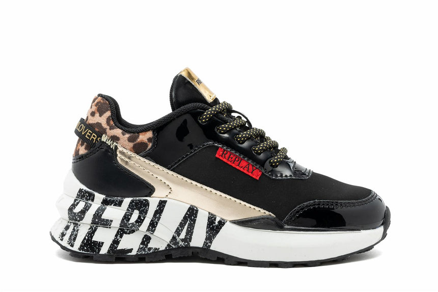 REPLAY ATHENA JR 0006-BLACK GOLD